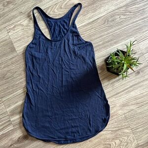 Women’s LULULEMON Lightweight Blue Racer Back Thin Strap Athletic Tank